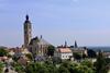 View of Kutná hora from walkway