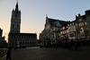 Ghent skyline in the evening